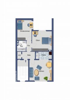 JobCenter geeignete 2,5-Raum-Wohnung für Paar mit Kind in ruhiger Nebenstraße